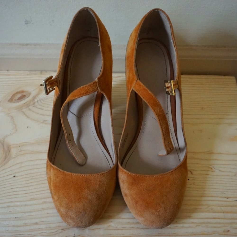 Suede High Heels